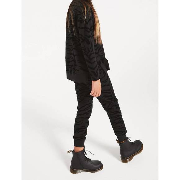 NEW Z SUPPLY girls ava tiger jogger in black - Picture 5 of 6